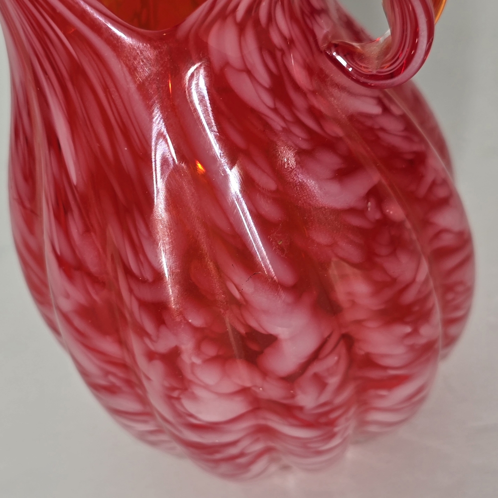 Lefton Red Glass Pitcher - Picture 13 of 13